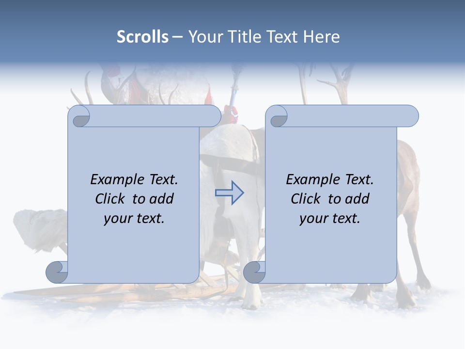 Senior Reindeer Winter PowerPoint Template