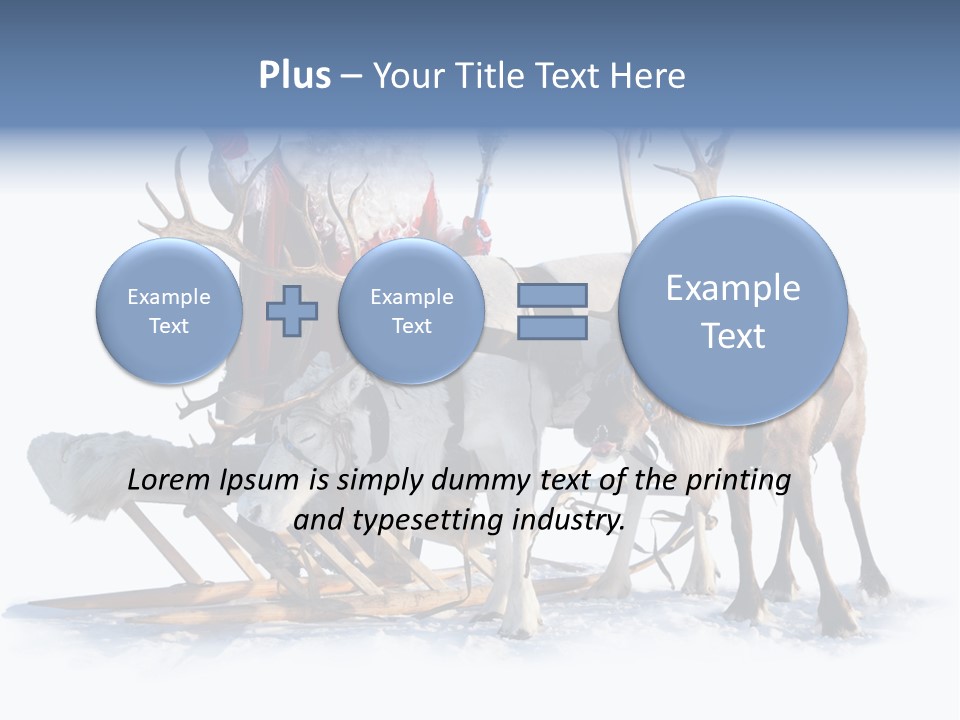 Senior Reindeer Winter PowerPoint Template