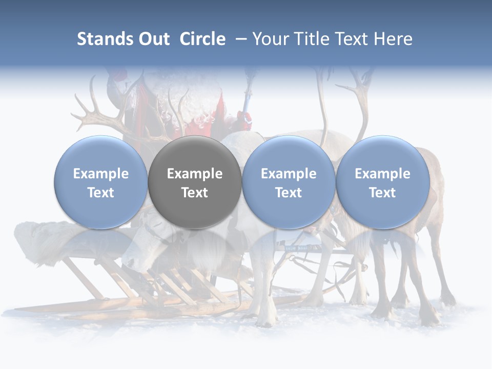 Senior Reindeer Winter PowerPoint Template