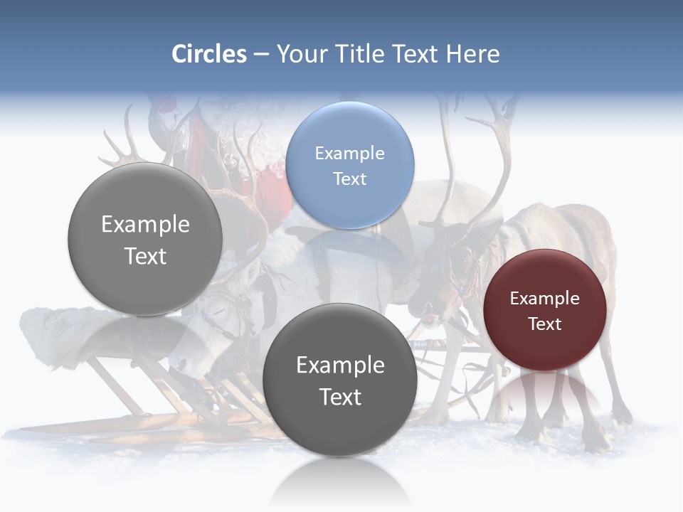 Senior Reindeer Winter PowerPoint Template