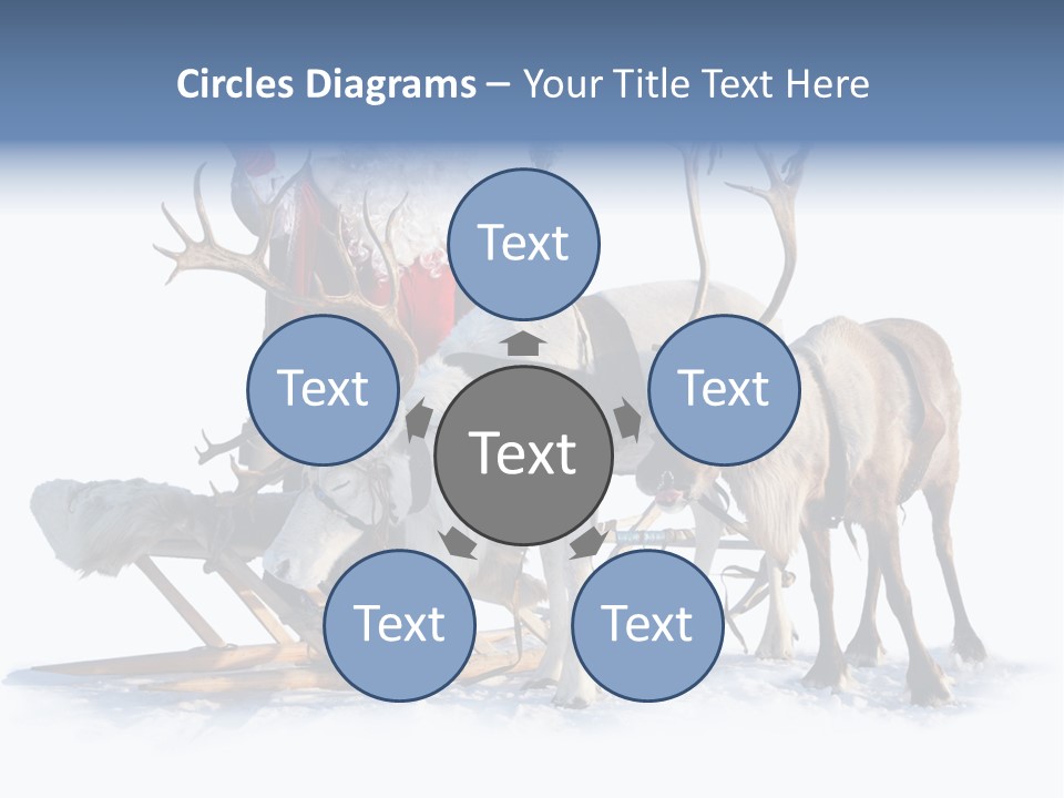 Senior Reindeer Winter PowerPoint Template