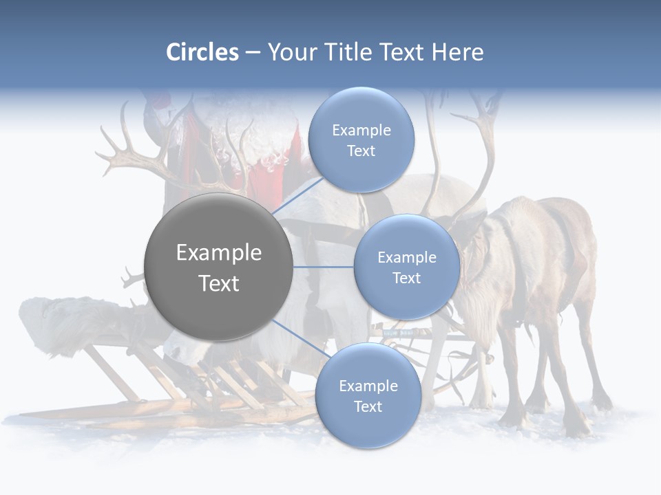 Senior Reindeer Winter PowerPoint Template