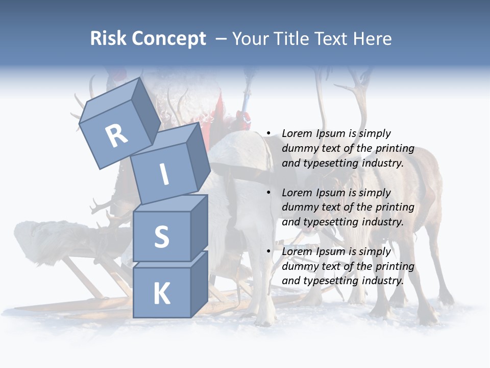 Senior Reindeer Winter PowerPoint Template