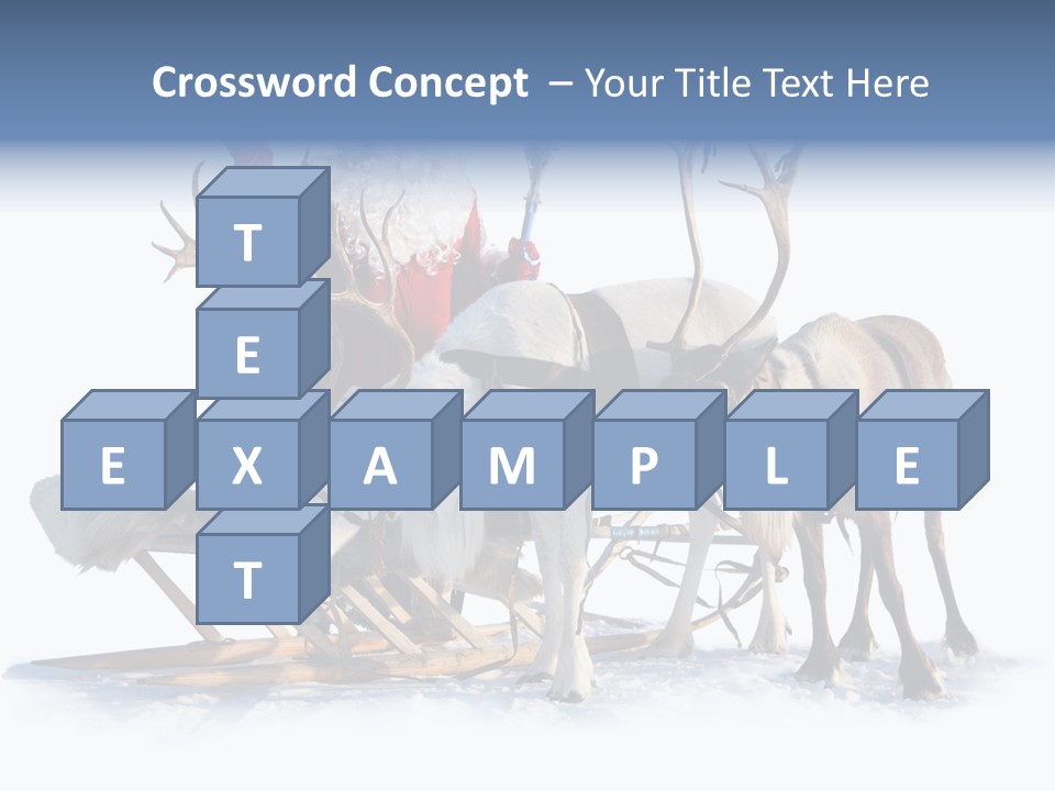 Senior Reindeer Winter PowerPoint Template