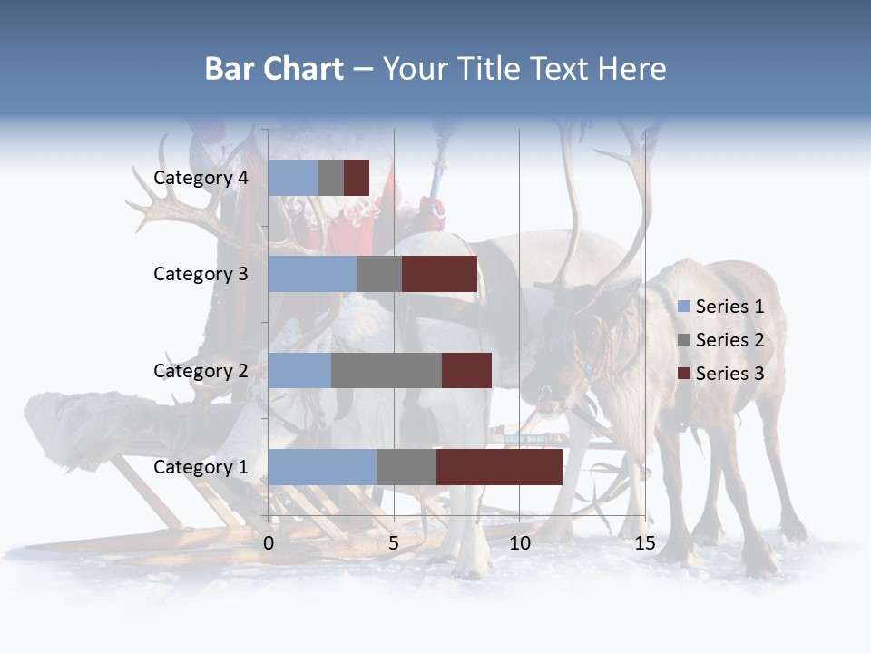 Senior Reindeer Winter PowerPoint Template