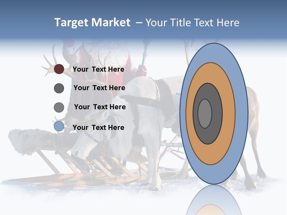 Senior Reindeer Winter PowerPoint Template