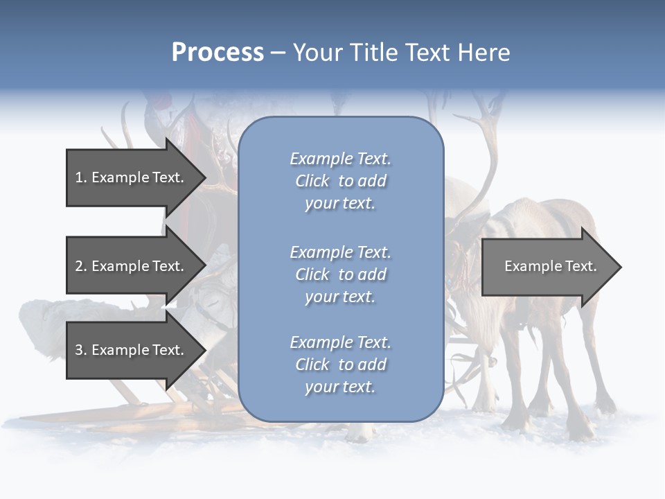 Senior Reindeer Winter PowerPoint Template