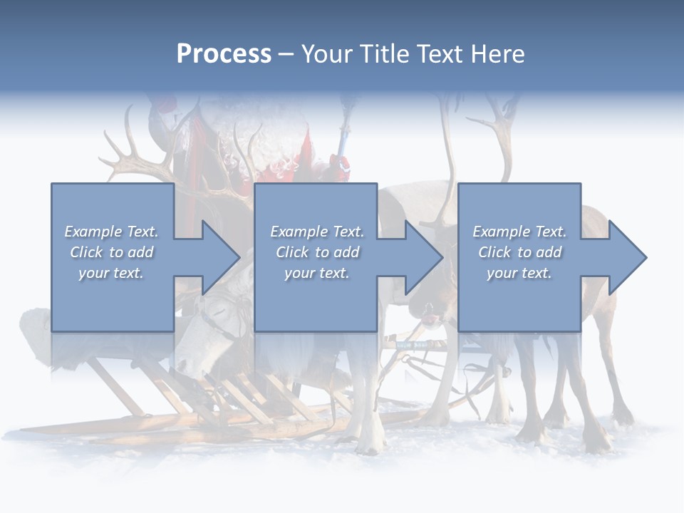 Senior Reindeer Winter PowerPoint Template
