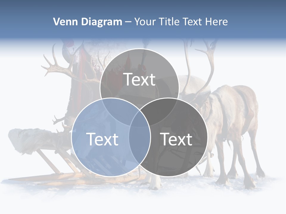 Senior Reindeer Winter PowerPoint Template