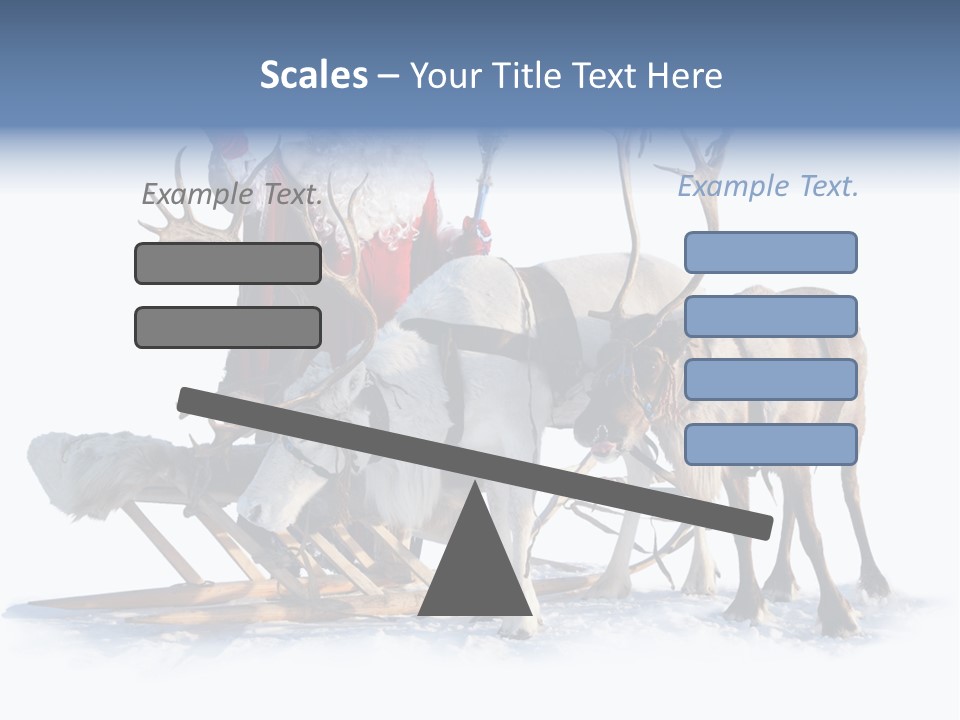 Senior Reindeer Winter PowerPoint Template