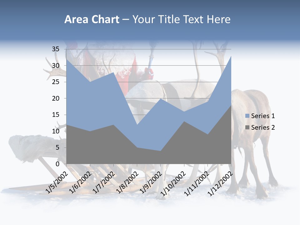 Senior Reindeer Winter PowerPoint Template