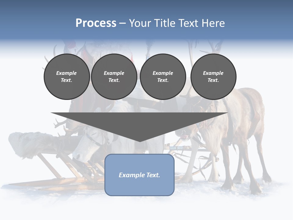Senior Reindeer Winter PowerPoint Template