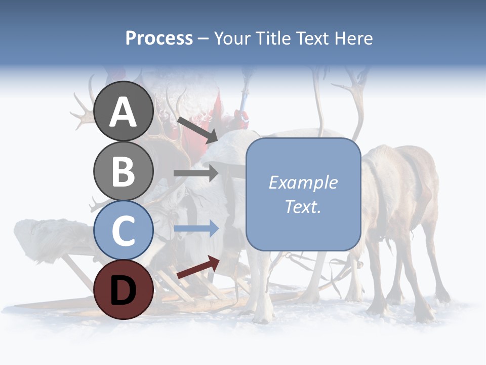 Senior Reindeer Winter PowerPoint Template