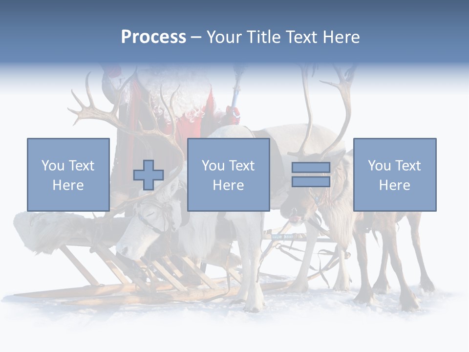 Senior Reindeer Winter PowerPoint Template