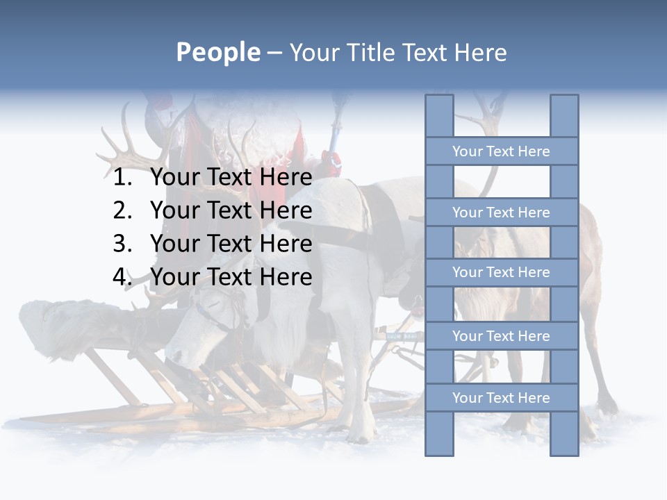 Senior Reindeer Winter PowerPoint Template