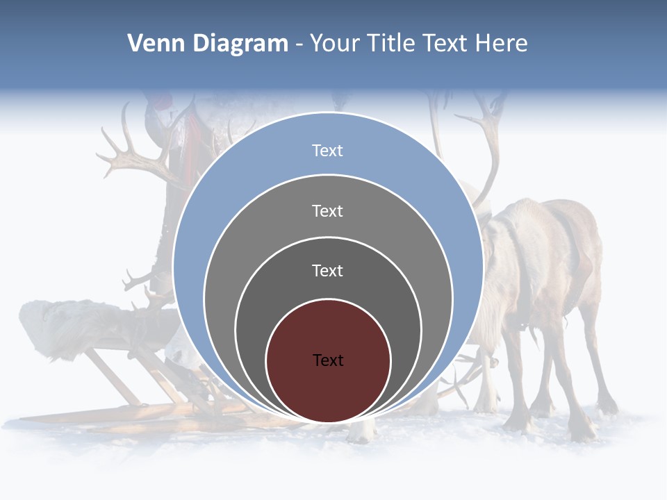 Senior Reindeer Winter PowerPoint Template