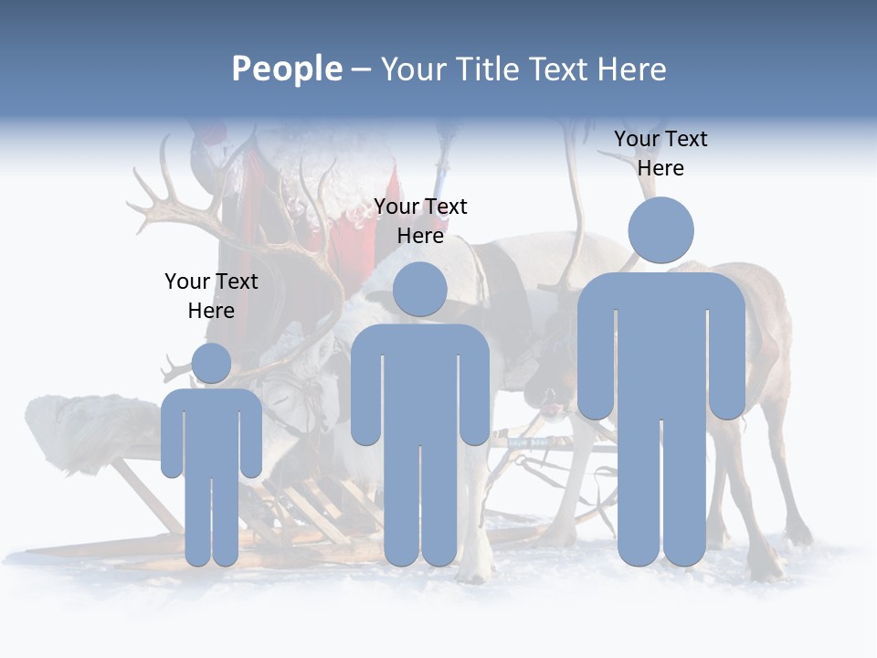 Senior Reindeer Winter PowerPoint Template