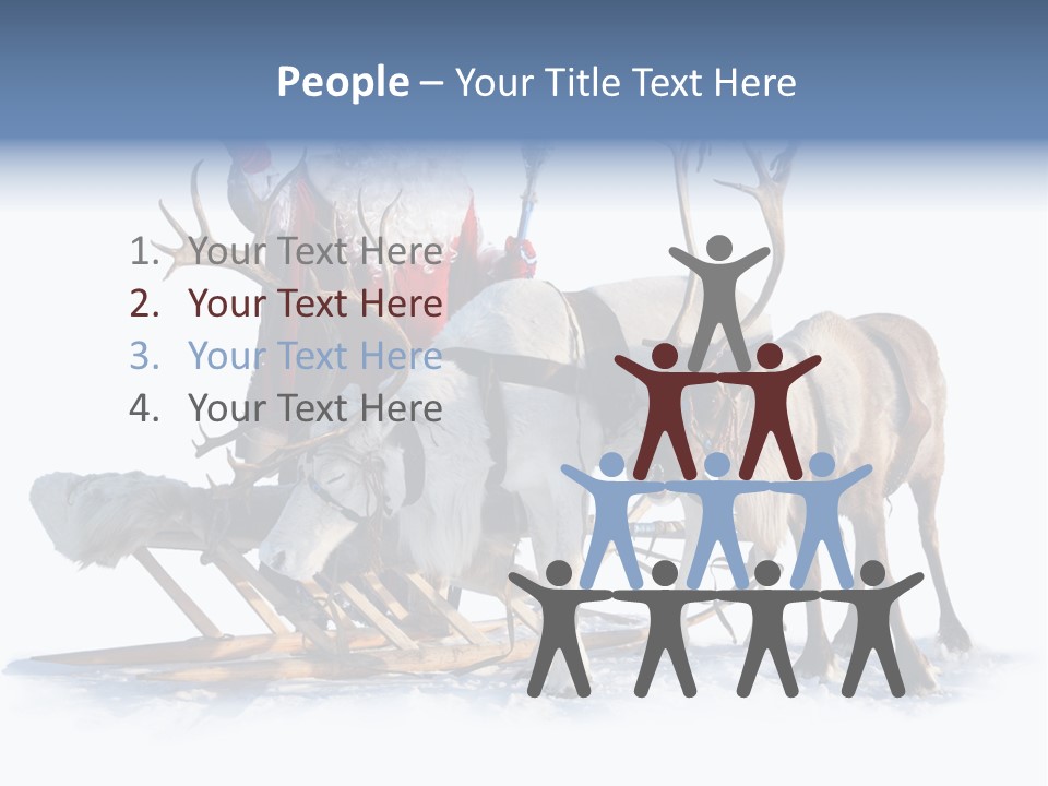 Senior Reindeer Winter PowerPoint Template