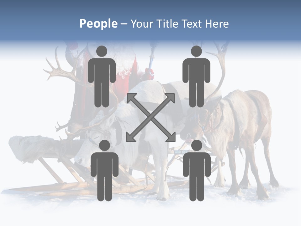 Senior Reindeer Winter PowerPoint Template