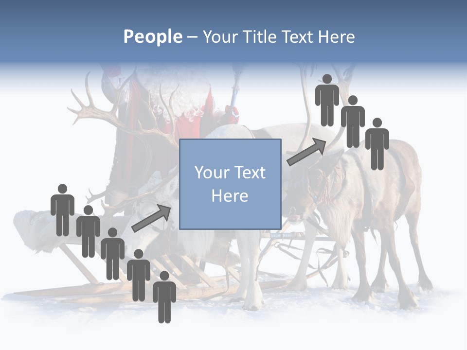 Senior Reindeer Winter PowerPoint Template