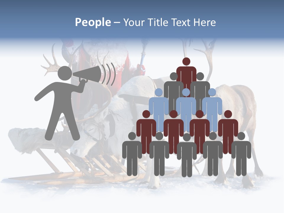 Senior Reindeer Winter PowerPoint Template