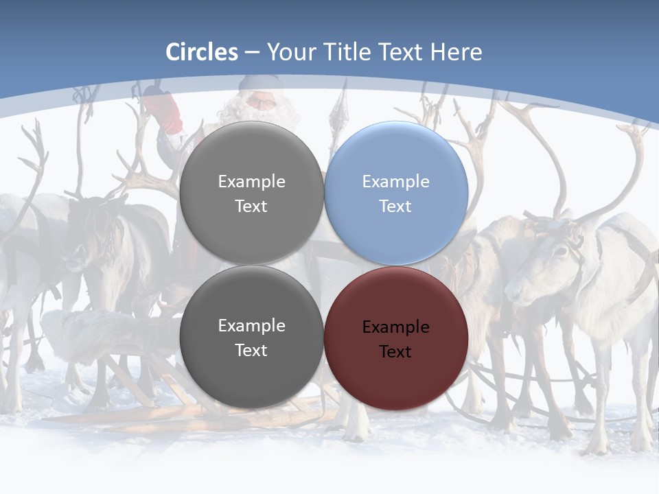 Cold Snow Horn PowerPoint Template