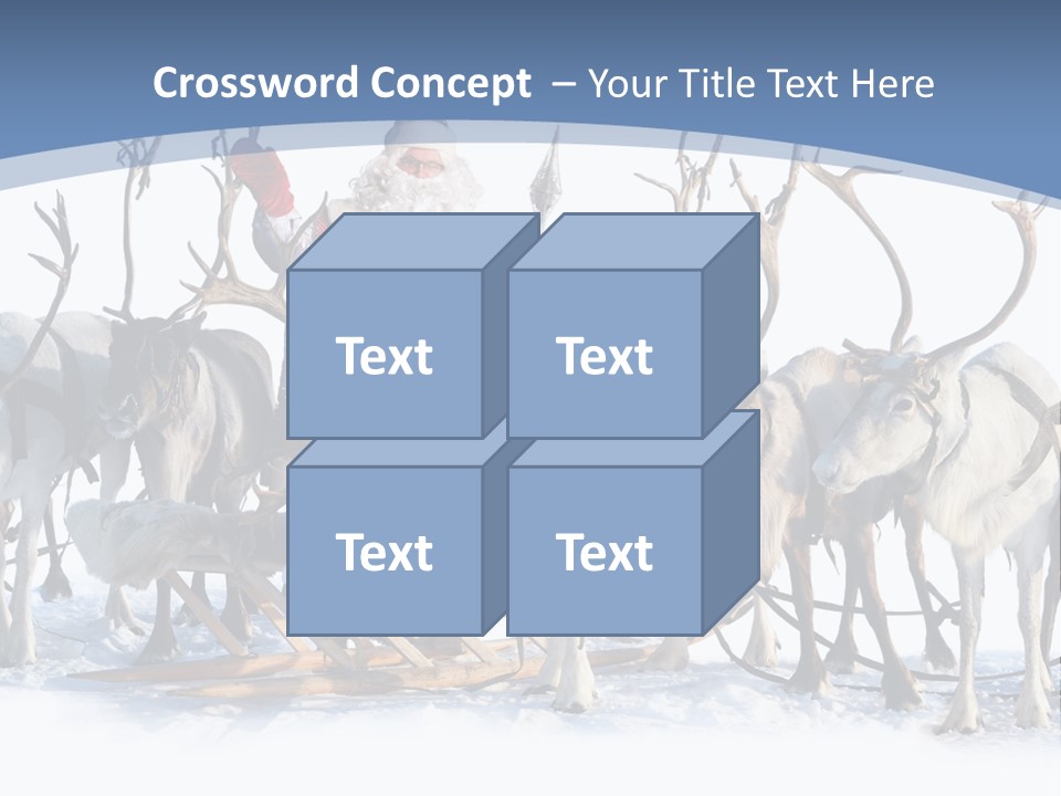 Cold Snow Horn PowerPoint Template