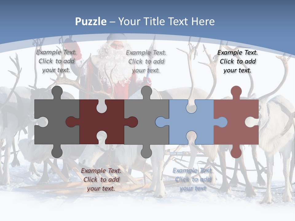 Cold Snow Horn PowerPoint Template