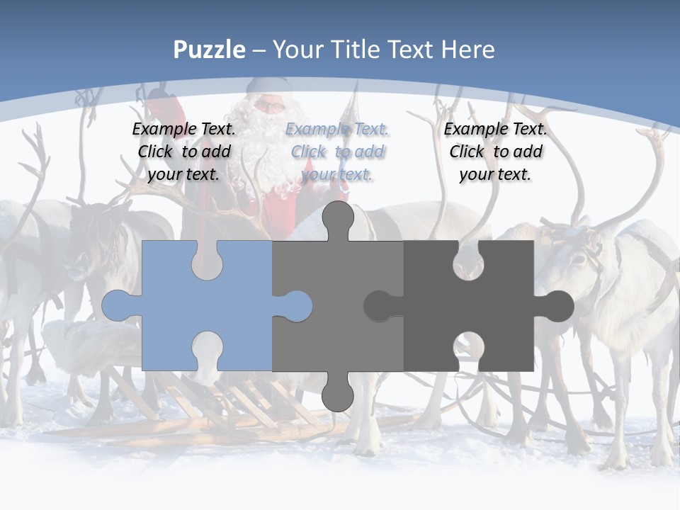 Cold Snow Horn PowerPoint Template