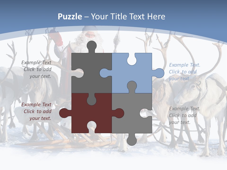 Cold Snow Horn PowerPoint Template