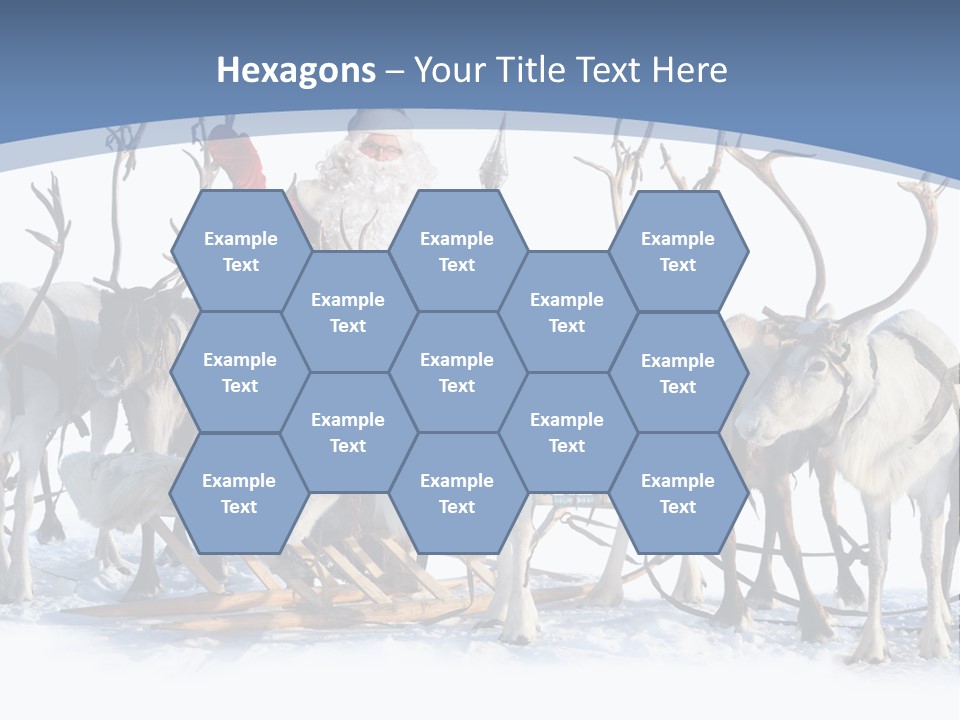 Cold Snow Horn PowerPoint Template