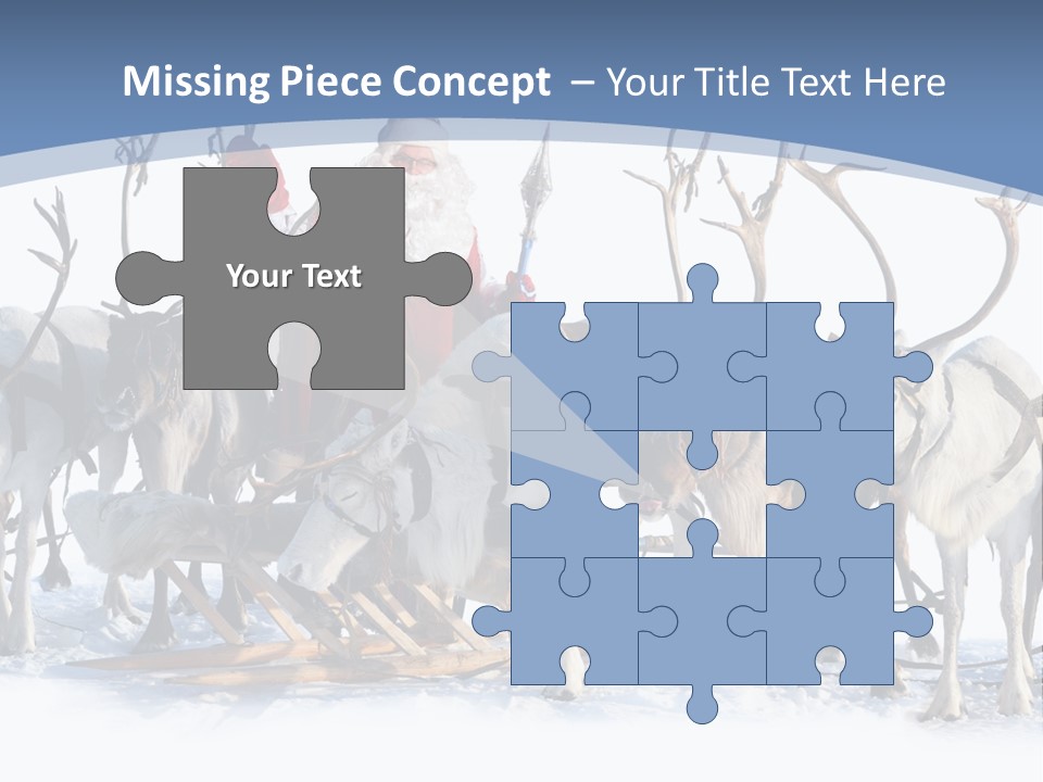 Cold Snow Horn PowerPoint Template