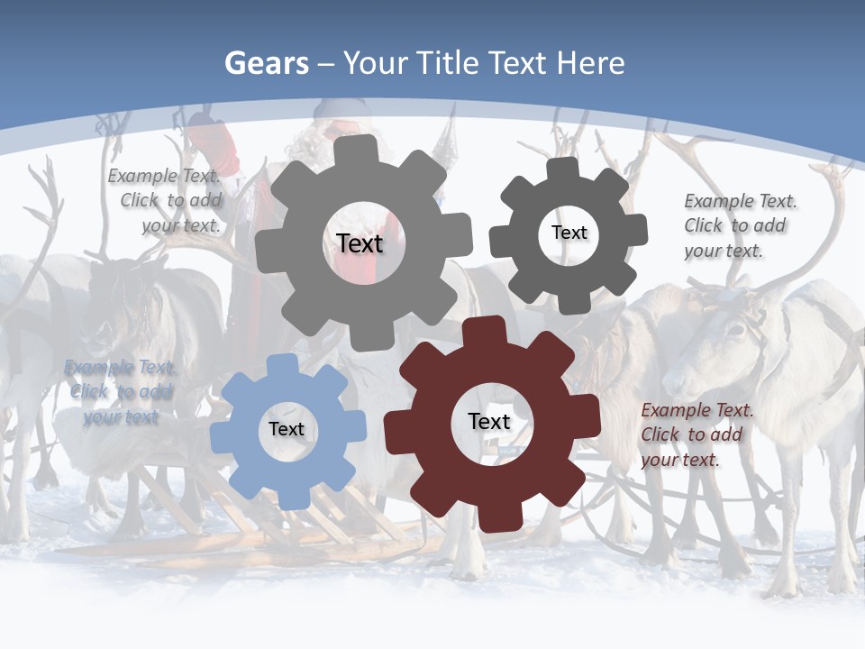 Cold Snow Horn PowerPoint Template