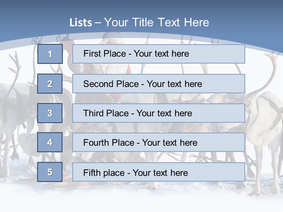 Cold Snow Horn PowerPoint Template