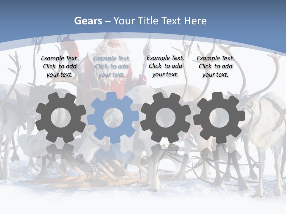 Cold Snow Horn PowerPoint Template