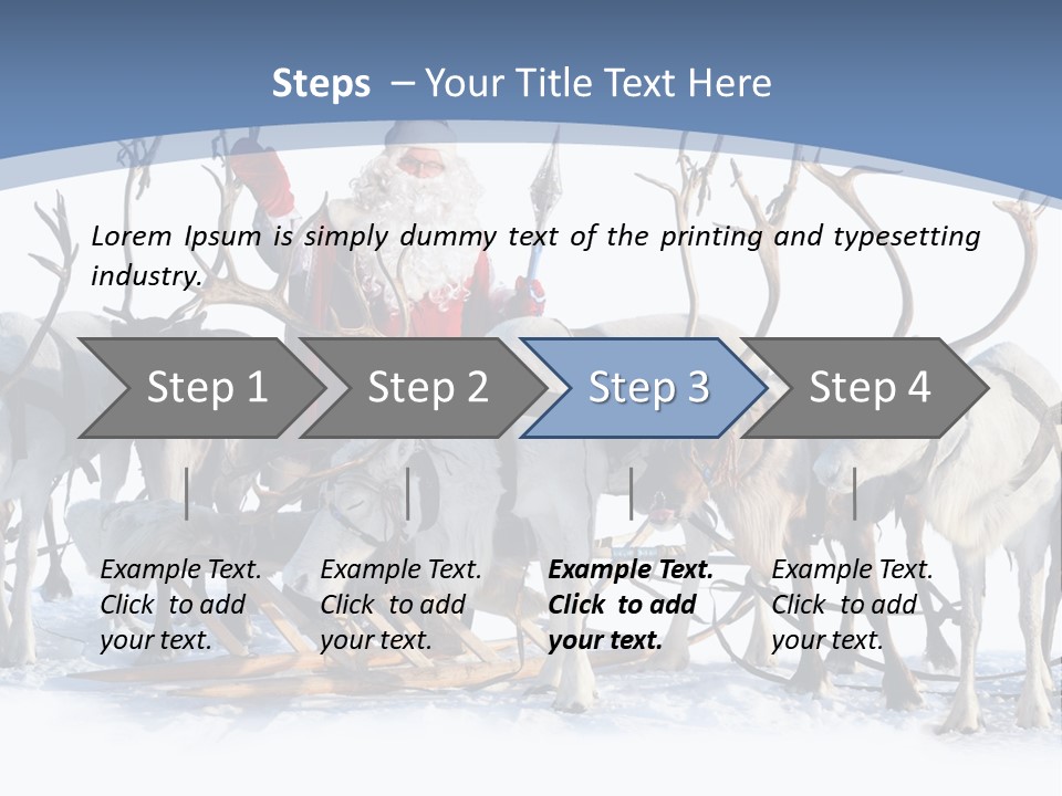 Cold Snow Horn PowerPoint Template