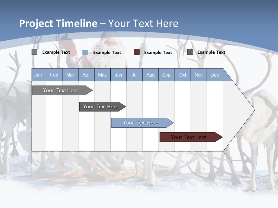 Cold Snow Horn PowerPoint Template