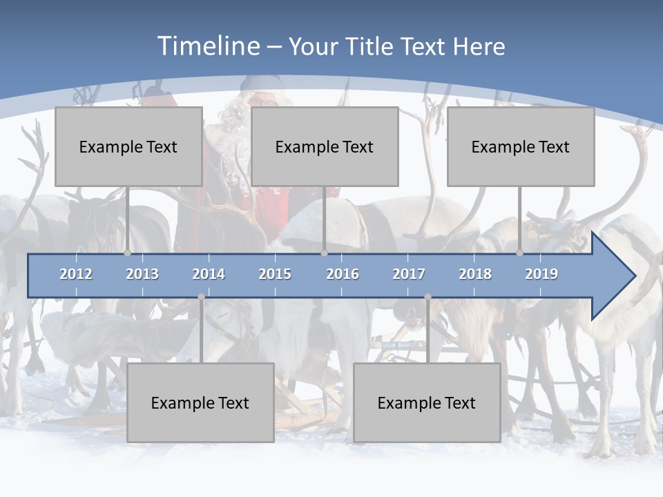 Cold Snow Horn PowerPoint Template