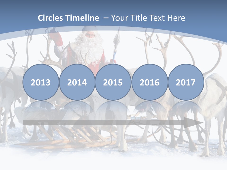 Cold Snow Horn PowerPoint Template