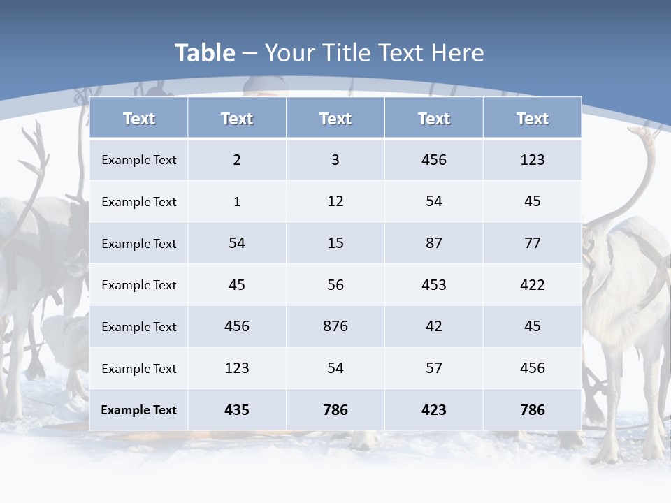 Cold Snow Horn PowerPoint Template
