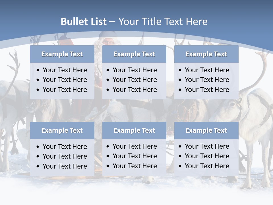 Cold Snow Horn PowerPoint Template