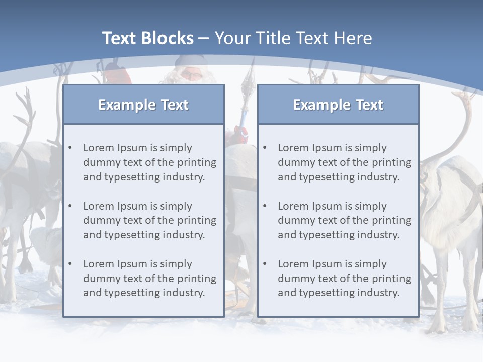 Cold Snow Horn PowerPoint Template