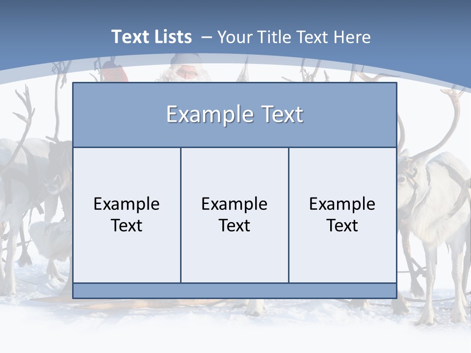 Cold Snow Horn PowerPoint Template