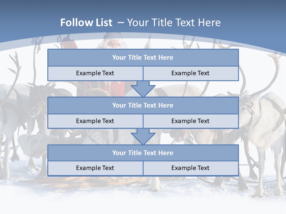 Cold Snow Horn PowerPoint Template