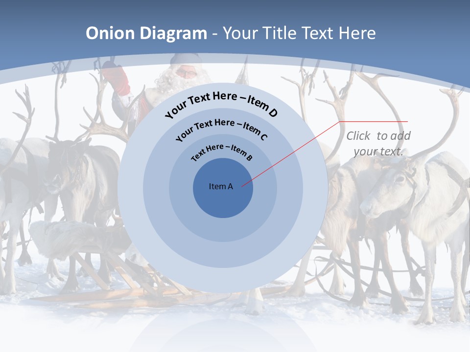 Cold Snow Horn PowerPoint Template