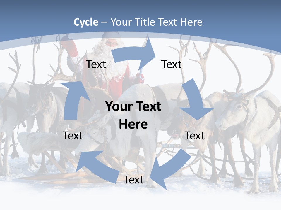 Cold Snow Horn PowerPoint Template