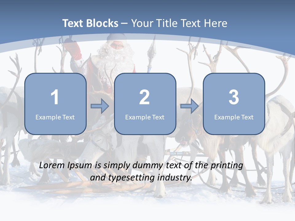 Cold Snow Horn PowerPoint Template