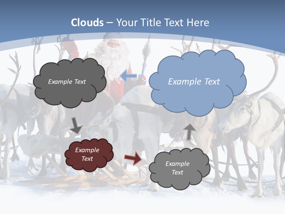 Cold Snow Horn PowerPoint Template