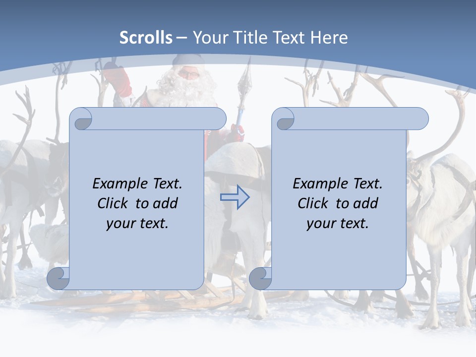 Cold Snow Horn PowerPoint Template