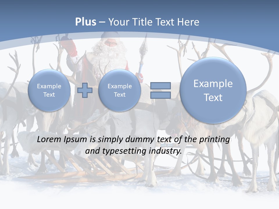 Cold Snow Horn PowerPoint Template